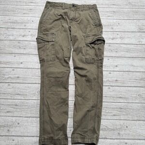 GAP Cargo Pants Men's 29x30 Olive Green Slim Fit Tapered Leg Utility Tactical